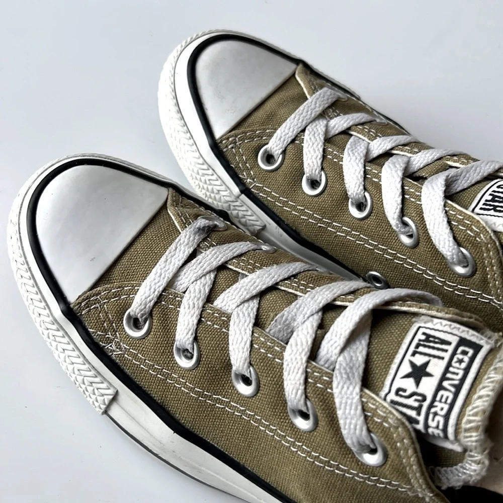 Converse All Star Canvas low top Sneakers Unisex Olive Khaki Dill Green,M3/W5